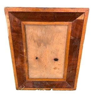 Antique Mahogany Ogee Mirror Frame Wooden Primitive